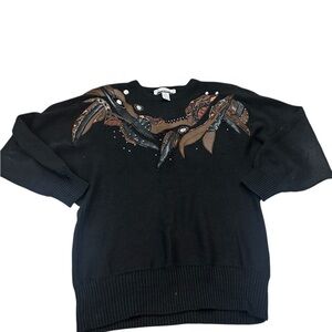 Melrose Options Black Embellished Sweater